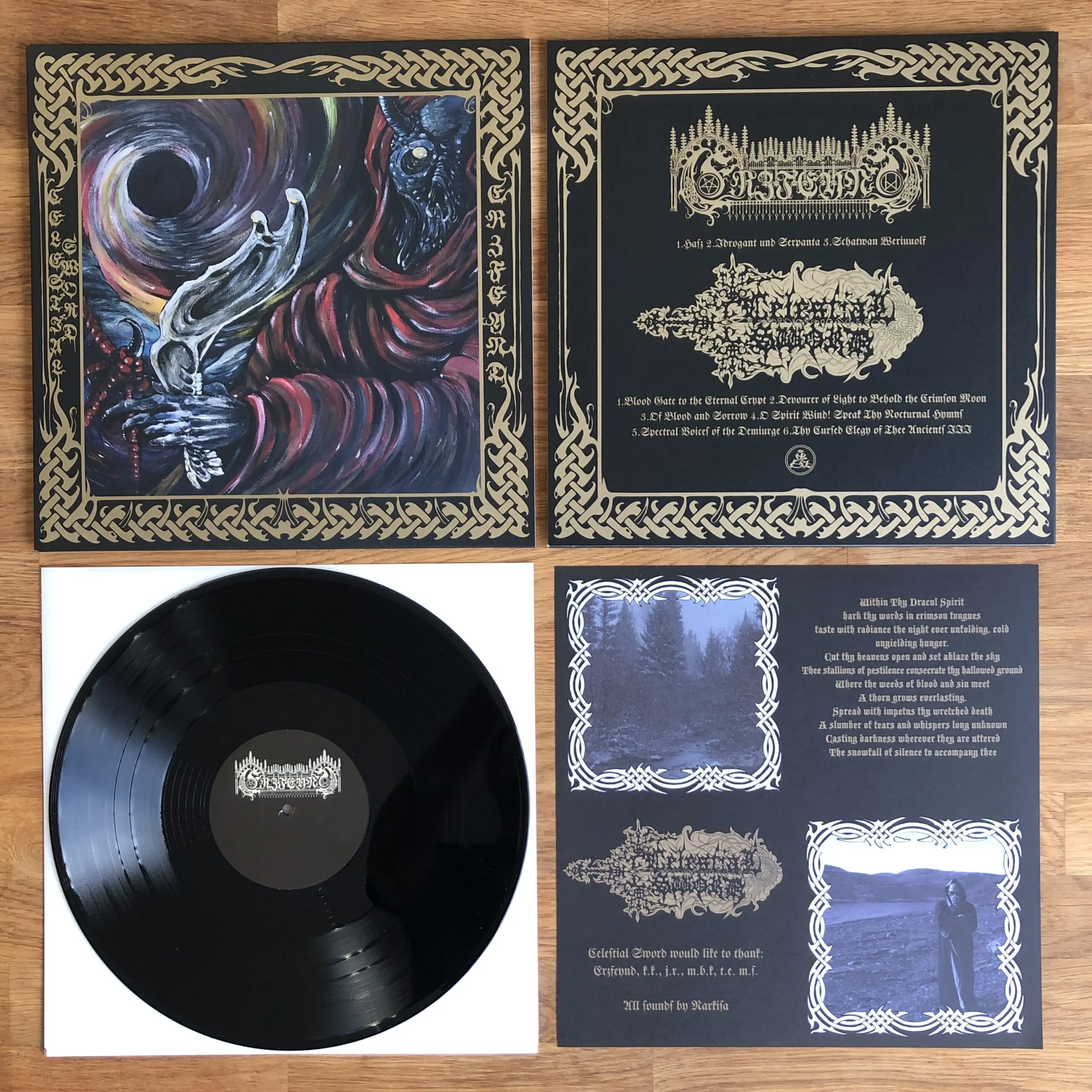 Erzfeynd/Celestial Sword LP