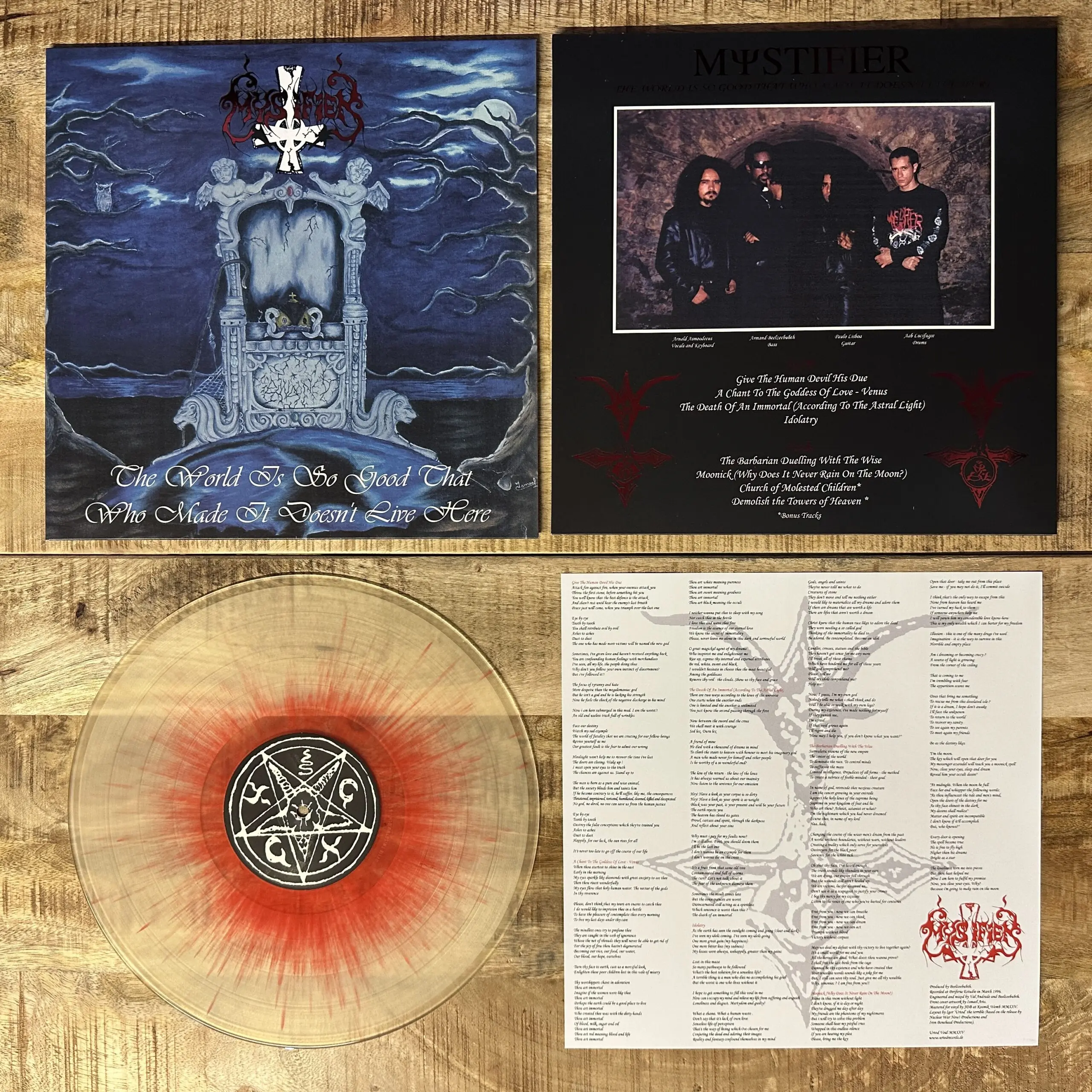 Mystifier - The World Is So Good That Who Made It Doesn’t Live Here col. splatter LP